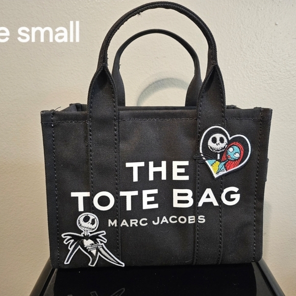SOLD-Customized Marc Jacobs The Tote Bag & Dust Bag with Graphic Accents -Small - Picture 2 of 8